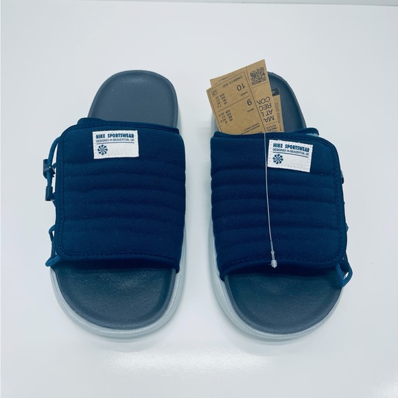 NIKE ASUNA 2 NEXT NATURA SANDAL UNISEX MEN SIZE 7= WOMEN SIZE 8 SHOES NAVY NEW - Picture 6 of 9
